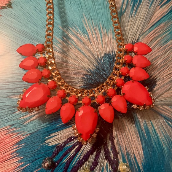 !3 for $25! Bright Pink Statement Necklace - Picture 2 of 6